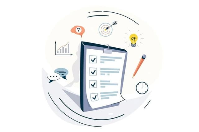 Illustration of a checklist brief